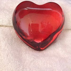 Baccarat Crystal Puffed Cupid Heart